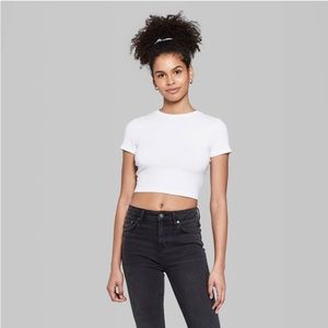 🎁BUNDLE FREE! Wild Fable Short Sleeve Cropped T-Shirt
